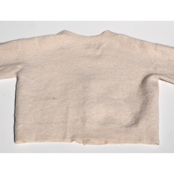 Banana Republic Ivory Wool/Alpaca Cardigan Sweater XL Button Front - Picture 6 of 7